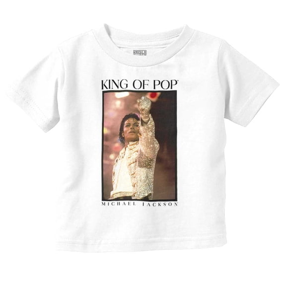 Michael Jackson King of Pop HIStory Toddler Boy Girl T Shirt Infant Toddler Brisco Brands 6M