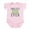 Petal Pink, variant on CafePress - Coolest Little Sister Ever Infant Bodysuit - Baby Light Bodysuit, Size Newborn - 24 Months