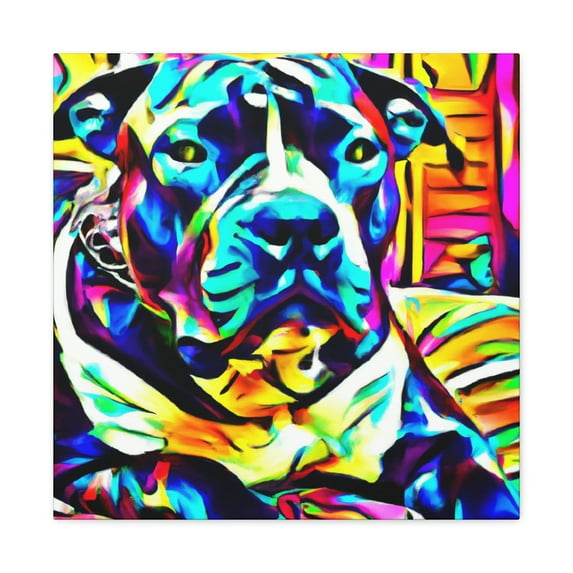 Puppy Power Pitbull - Canvas