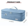 thumbnail image 4 of Double-Layer Travel Carrying Case Portable Storage Organizer Bag for women, Compatible with Revlon One-Step Hair Dryer and Volumizer Hot Air Brush and Attachments Scandihome Series (Bag Only), 4 of 7