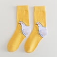 thumbnail image 4 of Calcetines con cabeza de animal, calcetines deportivos de algodón, calcetines unisex, calcetines divertidos y originales para Navidad. Amarillo, 4 of 8
