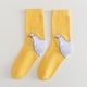 thumbnail image 4 of Calcetines con cabeza de animal, bonitos calcetines deportivos de algodón, unisex, novedosos y divertidos. Amarillo, 4 of 8