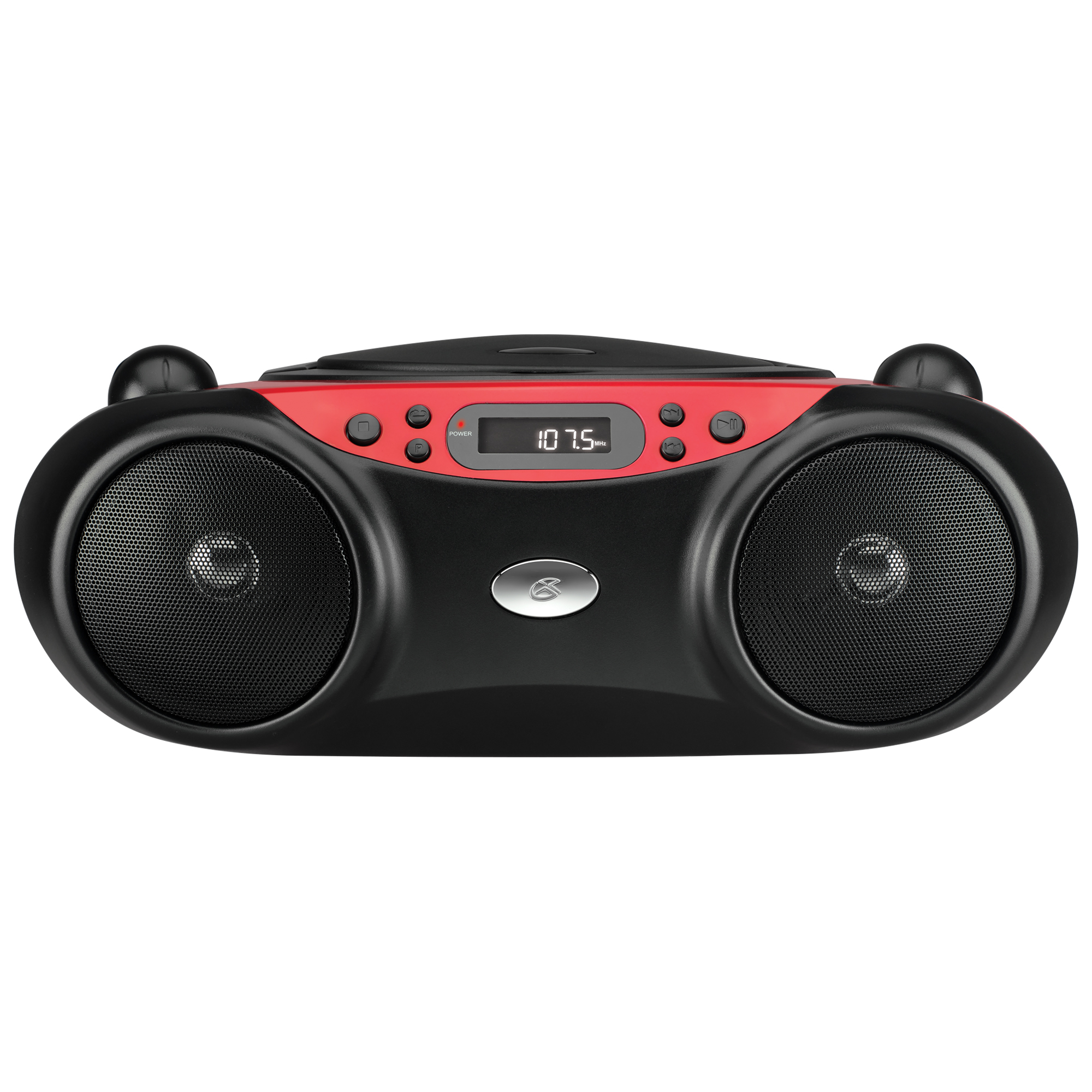 GPX Portable CD Boombox with AM/FM Radio, Red photo 2