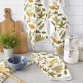 thumbnail image 2 of Autumn Maple Texture Microfiber Towel Absorbent Kitchen Cleaning Cloth Dish Towel Household Cleaning Towel, 2 of 7