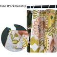 thumbnail image 3 of Boho Floral Small Stall Shower Curtain, Colorful Bohemian Abstract Flowers Tropical Leaves Bathroom Curtain Bathtub Home Decor Waterproof Fabric Machine Washable with 12 Plastic hookss, 36" Wx72 L, 3 of 6