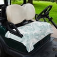 thumbnail image 2 of Golf Cart Seat Covers for 2 Seater,Turquoise Ocean Waves Soft Microfiber Cart Seat Towel Blanket,Moire Seaside Abstract Art Absorbent Breathable Non Slip Bench Seats Protector for Golf Course 51"x31", 2 of 9