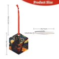 thumbnail image 3 of Zufioo Starry Night Cat Guitarist Print Large Acrylic Christmas Ornaments, Suitable for Christmas Tree Christmas Holiday Party Pendant Decorations-Hexagon, 3 of 7