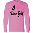 thumbnail image 3 of Inktastic I Love Disc Golf Long Sleeve T-Shirt, 3 of 5