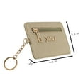 thumbnail image 3 of XOXO Women’s Everyday Large Gold Saffiano Leather Solid / Patterned Coin Case Wallet, 3 of 5