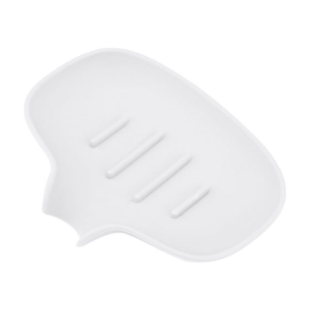 Elliptical Soap Box with Drainage and Guide No Punching No Water Accumulation Soap for Bathroom