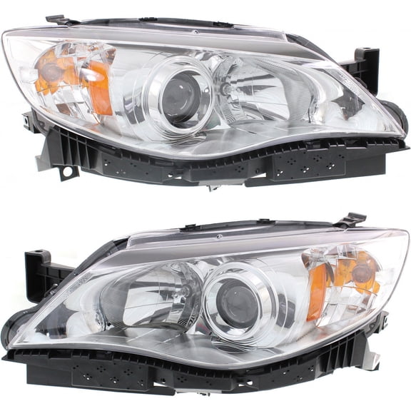 For Subaru Impreza Headlight 2012 2013 2014 Pair Driver and Passenger Side Bulbs Included WRX Sedan / Wagon SU2502148 | 84001FG391