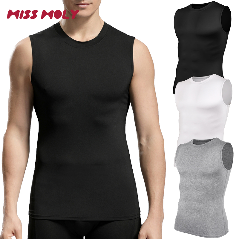 Gilet De Compression Homme Sans Manches - Pour Ventre Plat, Gym, Yoga, Course, En Polyester élasthanne