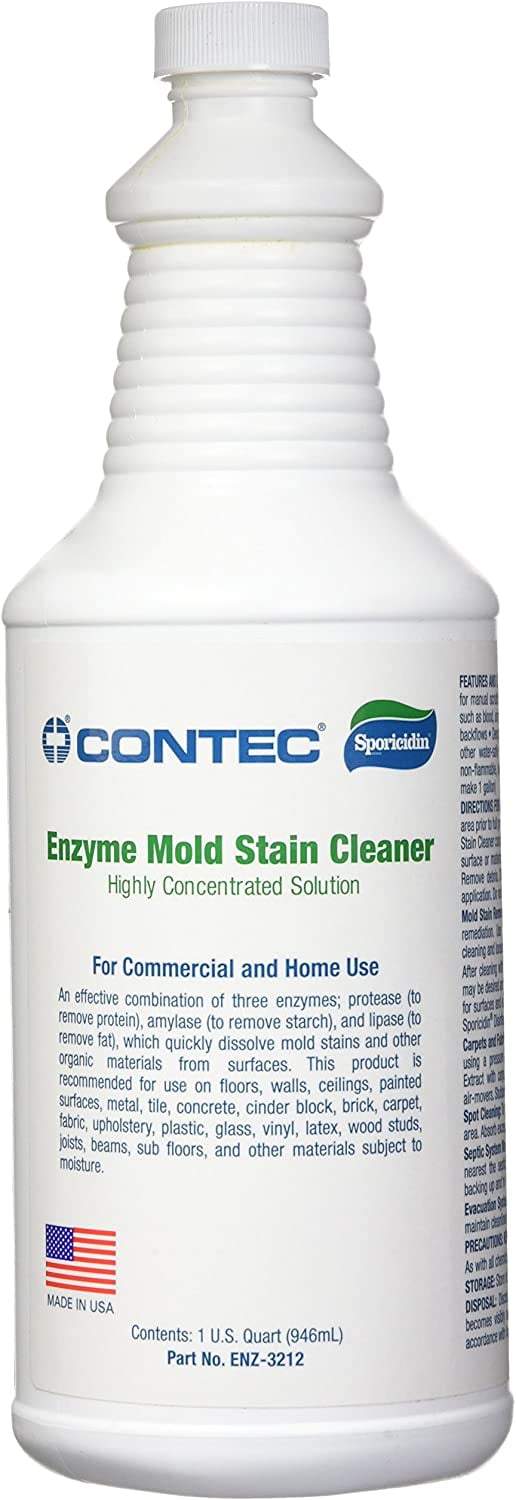 Sporicidin Enzyme Mold Stain Cleaner Quart Bottle (32oz / 946ml