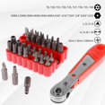 thumbnail image 3 of 34Pcs Security Bit Set Metal Safety Screwdriver Bit Set with Ratchet Wrench 1 Inch Long Tamper Proof Hex + Torx + Tri-Wing + Star + Spanner Magnetic Tips  Impact Driver Bit Set, 3 of 8