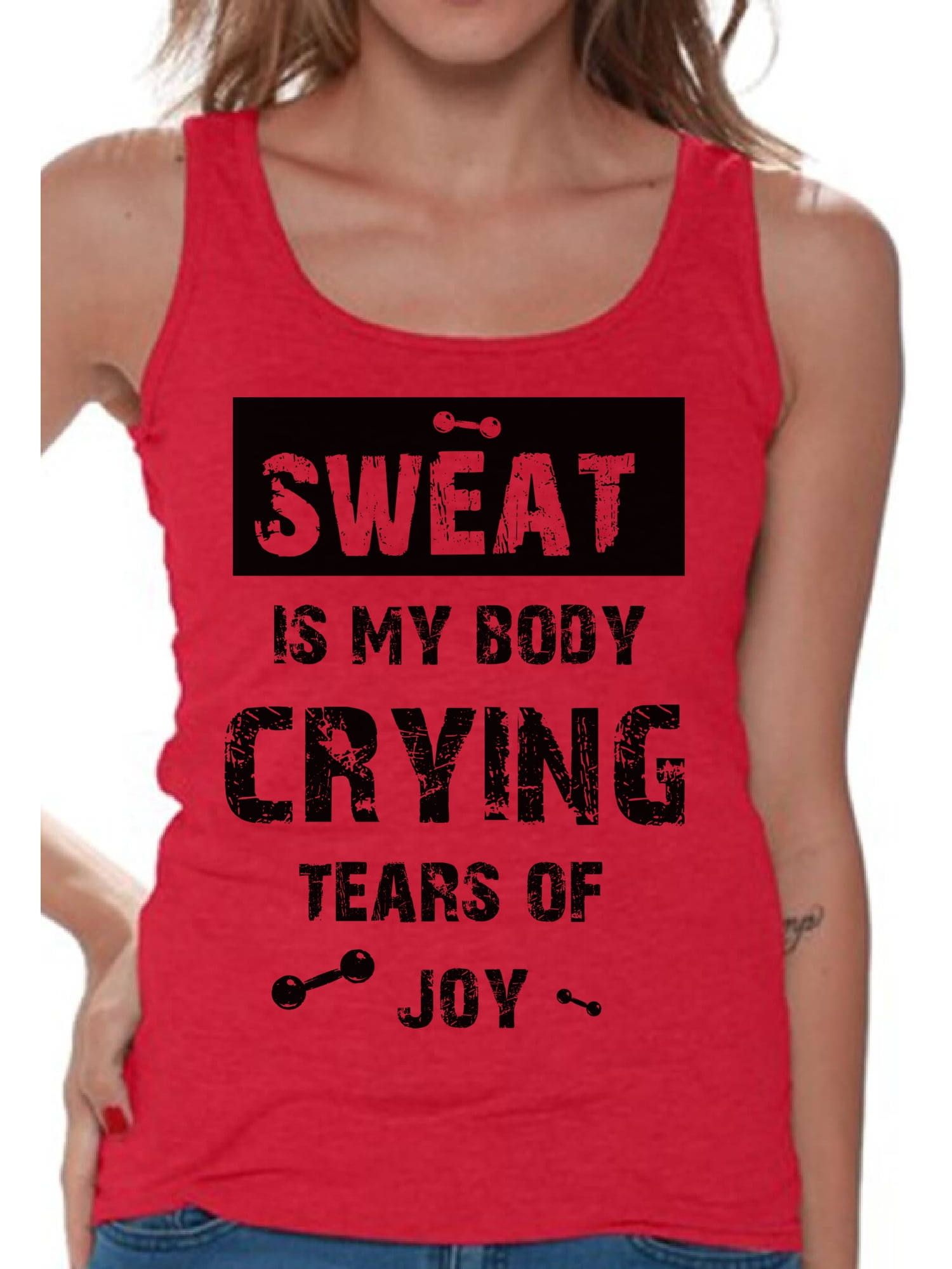 Funny Gym Tanks for Women Sweat is My Body Black Ladies Tank Top Workout  Theme Women's Gym Clothing Ladies Top Bodybuilding Motivation Tee Tops -  