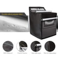 thumbnail image 5 of HOMEIORA 1pc Washing Machine Cover, Washer/Dryer Cover Fit Most Top Load or Front Load Washers/Dryers, All Weather Protection, Black, 5 of 7