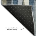 thumbnail image 5 of Addison Rugs Mayfield Premium Machine Washable Transitional Squares Denim Rectangle Rug, 8' x 10', 5 of 6