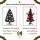 Arbre de Noël Artificiel à Fibre Optique Pré-Éclairé de 5 Pi avec Flocons de Neige à Lumières Multicolores – image 7 sur 10