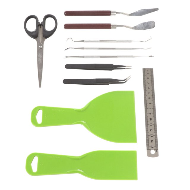 Outils de Désherbage en Vinyle pour Artisanat, Outils Complets Résistants à l'Usure Ensemble d'Outils de Désherbage en Vinyle Multifonction avec Sac de Rangement pour Bricolage