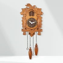 Kendal Handcrafted Linden Wood Cuckoo Clock with Night Silencer and Hand Carved MX025
