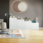 UBesGoo 7 Drawer Wood Dresser for Bedroom, Chest of Drawers, Storage Organization Unit for Clothing, White