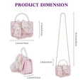 thumbnail image 4 of URSOFINE Bow & Pearl Mini Handbag - Crossbody Purse with Detachable Chain for Parties & Daily Use, 4 of 8