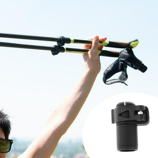 Abrazadera de repuesto shamjiam para bastón de caminar candado bastón de trekking Hebilla negra 16mm