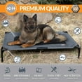 thumbnail image 3 of K&H Pet Products Original Pet Cot Elevated Dog Bed Charcoal/Black Mesh X-Large 50 X 32 X 9 Inches, 3 of 10