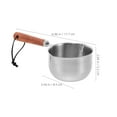 thumbnail image 2 of HEALEEP Milk Warming Saucepan Mini Milk Warmer Pot Stainless Steel Compact Tool 1Set, 2 of 8