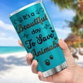 thumbnail image 4 of Its A Beautiful Day To Save Animals Stainless Steel Tumbler Vet Tech Gifts Mug With Lid 20oz Veterinary Gifts For Coworkers Cute Things For Vet Techs Insulated Coffee Cup, 4 of 6