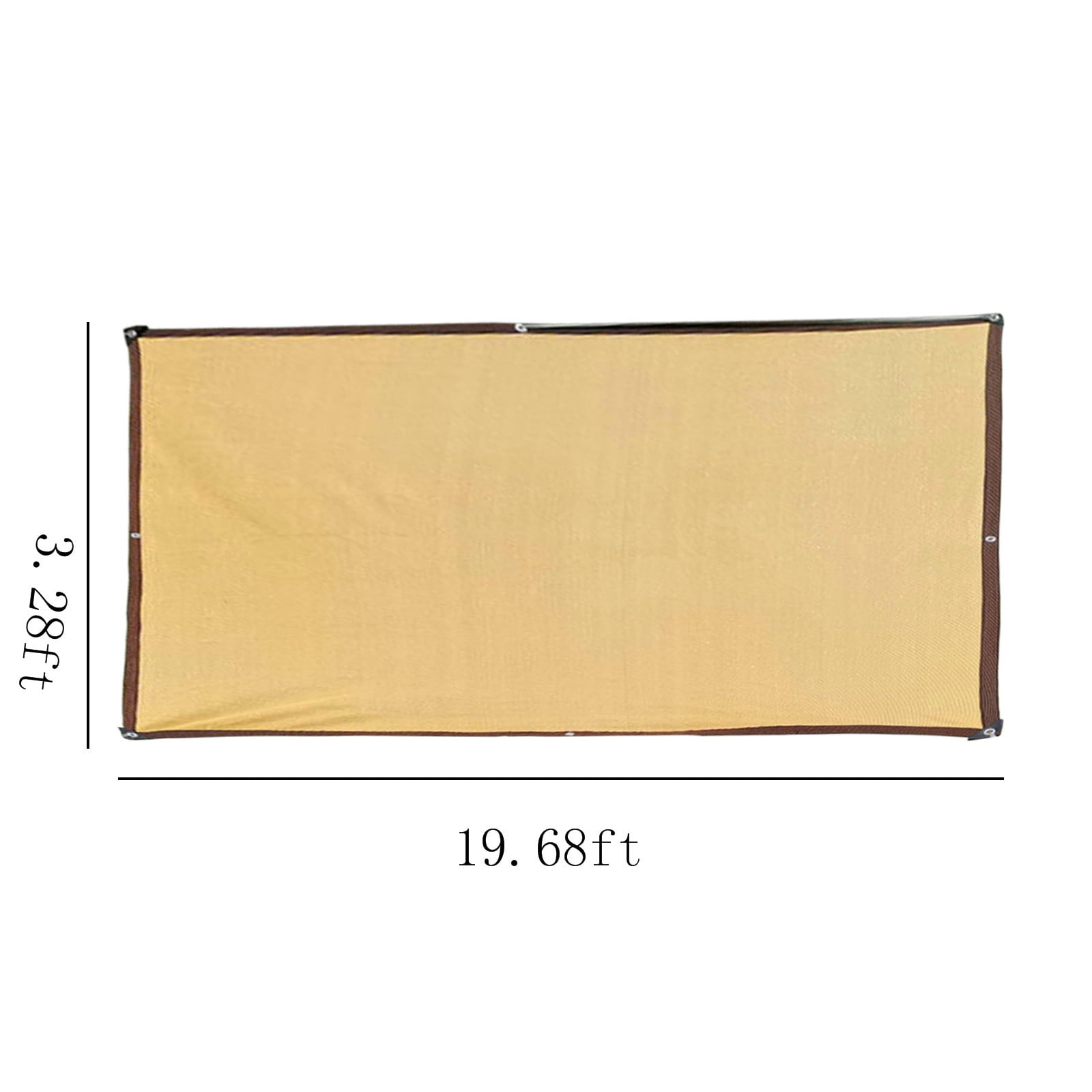 Hvmvliv Shade Cloth Sun Shade,Outdoor Sunshade Swimming Pool Sun Awning - 95% Sunshine Protection - Rectangle Shade Sunshine Block For Outdoor Sunshade for Patio Backyard Garden Beige-39x236in