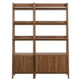 thumbnail image 3 of Modway Bixby Particleboard and MDF Bookshelves in Walnut (Set of 2), 3 of 5