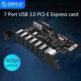 thumbnail image 2 of SuperSpeed USB 3.0 7 Port PCI-E Express card with a 15pin SATA Power Connector PCIE Adapt VL805 and VL812 chipsets PCI-E R WHITE, 2 of 6