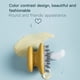 thumbnail image 5 of Advancent Ducha Cepillo para el cabello Cuero cabelludo Doble capa Masajeador Depurador Cojín de aire Cabezal Juegos de accesorios de baño Amarillo Advancent HA010881-01, 5 of 6