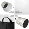 thumbnail image 5 of Lsque Bee pattern Laundry Hamper Basket, Tall Woven Rope Hamper Basket for Clothes, Lightweight Storage Basket, Collapsible Waterproof-Small, 5 of 8