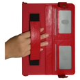 thumbnail image 4 of Allytech iPad 9.7 Case 2018/2017 6th 5th Gen, iPad Air 1 2 Case, iPad Pro 9.7 Case, Folio Stand Auto Sleep Wake Detachable Carrying Shoulder Strap Hand Strap Cards Pocket Wallet Case Cover,Red, 4 of 8