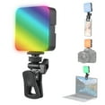 thumbnail image 3 of RGB Video Light LED Fill Light 3200K-6500K Dimmable Video Conference Light for Computer Tablet Smartphone DSLR Camera  Built-in Battery with Screen Clip, 3 of 7