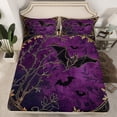 thumbnail image 5 of Feelyou Halloween Bat Bed Sheets, Mystic Jungle Animal King Sheets, Western Tribal Botanical Sheet Set, Breathable Home Decor, 4pcs, 5 of 7