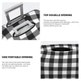 thumbnail image 5 of Lsque Black White Plaid Printed Luggage Cover, Travel Luggage Protector,Scratch and Dirt Resistant, Fits 18-32 Inch Luggage -, 5 of 9