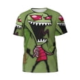 thumbnail image 5 of Invader Zim Comedy Show T-Shirt for Men Novelty 3D Pritneted Casual Short Sleeve Tees Shirt Summer Street T Shirt Top, 5 of 7
