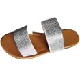 thumbnail image 2 of Mujeres Glitter Bling Fancy Slide Flat Low Wedge Casual Moda Sandalias Zapatos Wmkox8yii hj789, 2 of 4