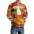 thumbnail image 5 of Autumn Pumpkin Leaves Thanksgiving 3D Print Hoodie Men Women Autumn Thin Pullover Sweatshirt Vintage Streetwear Tops, 5 of 6