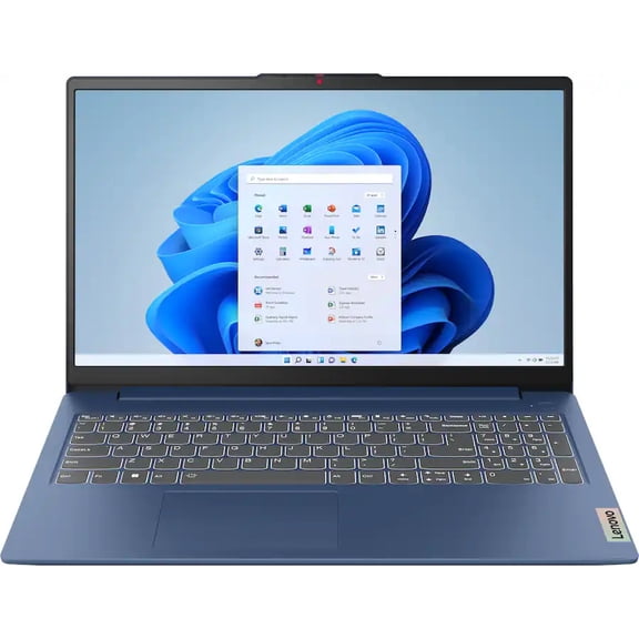 Lenovo IdeaPad Slim 3 15.6" FHD Laptop, AMD Ryzen 5 40, 8GB DDR5 RAM, 512GB SSD, AMD Radeon 610M, Windows 11 Home, Copilot AI, Abyss Blue, 82XQ012HUS