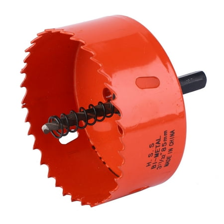 

Hole Saw Woodworking Hole Cutter M42 Hole Saw Bi Metal Hole Saw Drill Bit Tooth M42 Bi Metal Hole Saw Metal Sheet Hole Cutter Holesaw Cutter Cutting Drill Bit85mm