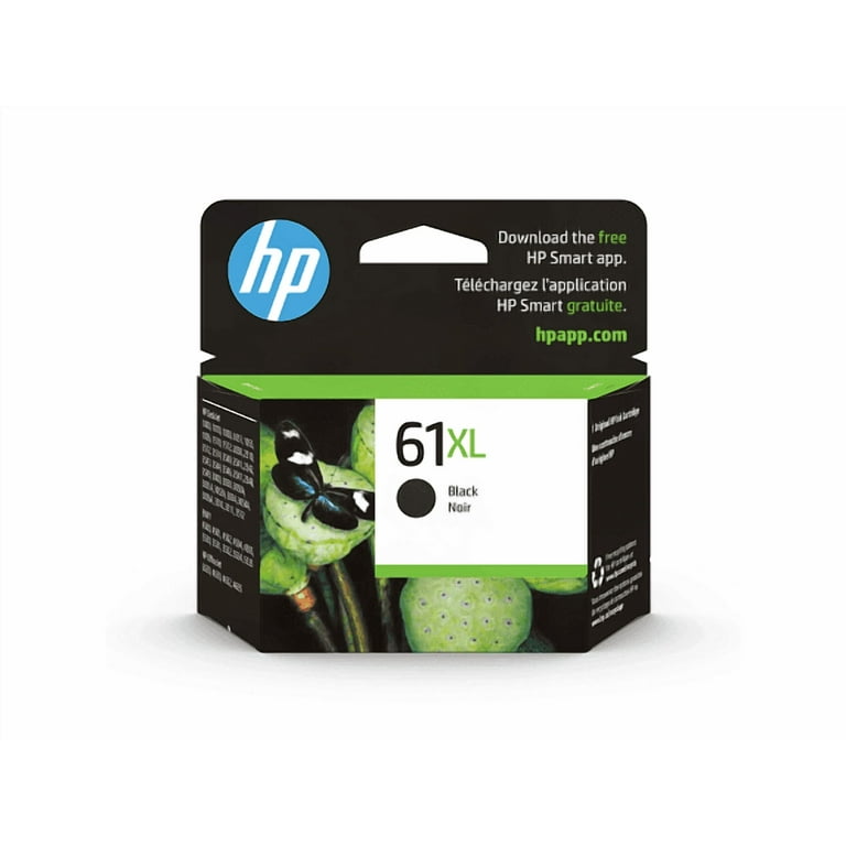HP 61XL High Yield Black Ink Cartridge (CH563WN), Compatible with