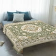 thumbnail image 4 of Southwestern Sage Green Blanket Soft Cozy Warm Throw Blanket for Couch, Plush Fuzzy Flannel Fleece Blankets for Sofa, Tribal Antique Boho-Chic Heritage Bed Blankets Lightweight Gifts for Men, 40"x60", 4 of 9