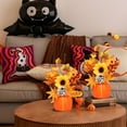 thumbnail image 5 of Dongrere Pumpkin Decor for Centerpiece Small Pumpkin Ornament with Flower Fall Centerpieces for Tables Fall Decorations for Home, 5 of 6