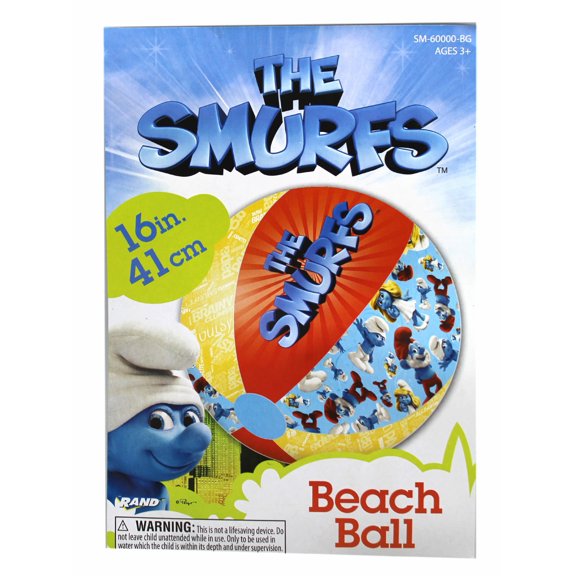 The Smurfs Movie Red, Yellow and Blue Colored Kids Beach Ball