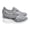 Grey, variant on Porfeet Women Casual Magic Tape Zipper Wedge Shoes Anti Skid Platform Sneakers Footwear,Black 35