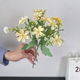thumbnail image 6 of Artificial Daisies Bouquet with Accents, Faux Flower Vase Arrangement for Coffee Table Living Room Farmhouse Shelf Decor, Yellow, Ccwuwei, 6 of 6